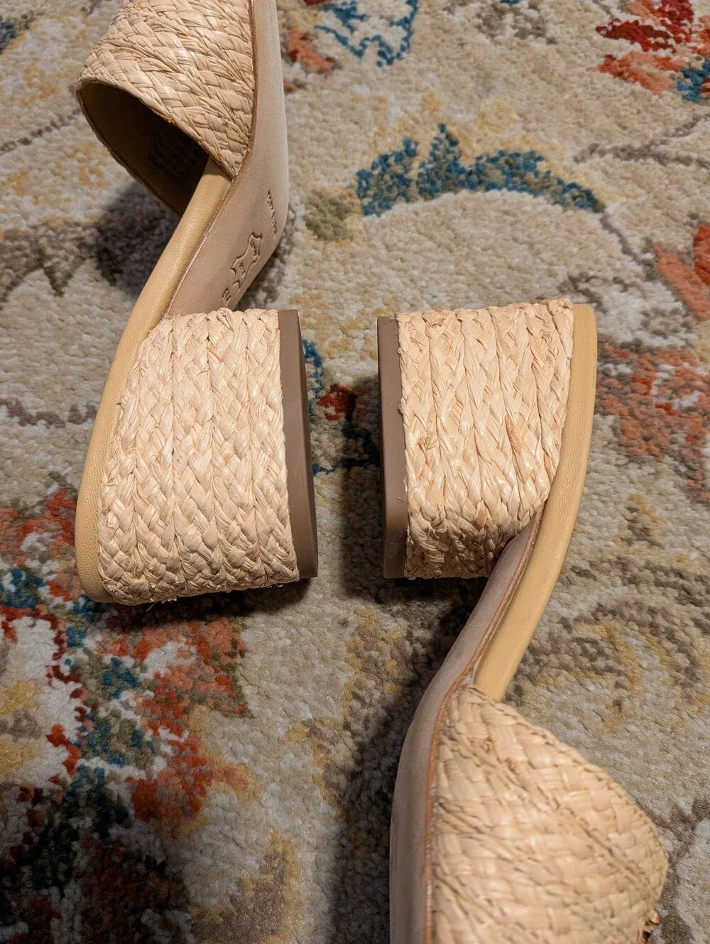 Tory Burch Everly Raffia Block Sandal